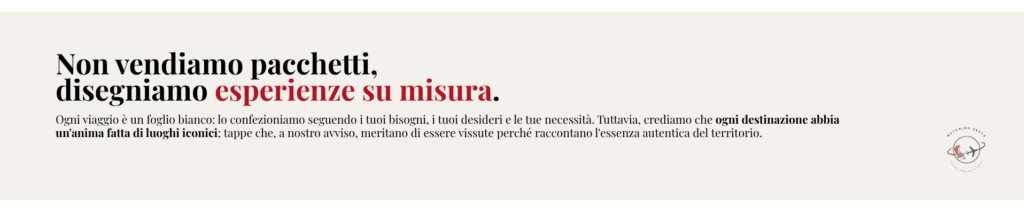 Disegniamo esperienze su misura